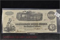 Confederate $100 Note: