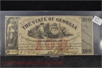Confederate $100 Note: