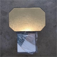 Set of 4 Color Block Marble Coasters