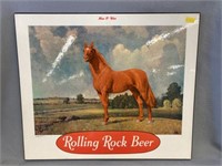 Rolling Rock Stand-Up Advertisement