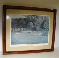 Framed and matted "Western Golf and Country Club,