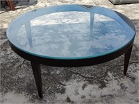 Modern Round Glass Top Coffee Table