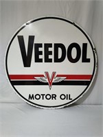 Original Veedol Metal Sign 30 inch