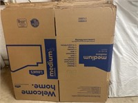 38 count of medium heavy duty moving boxes