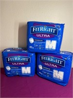 3 Packs FitRight Ultra Adult Underwear Size Medium