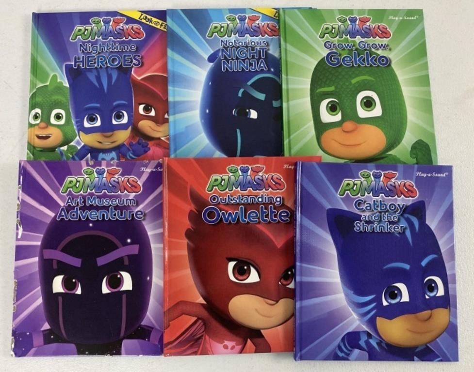 (6) Children’s PJ Masks Hardbacks, one has wear