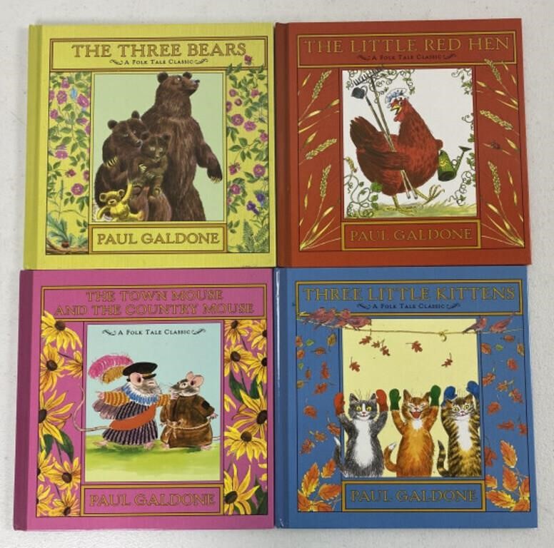 (4) Children’s Folk Tale Classics books by Paul