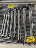 8 PC STANLEY SAE COMBINATION WRENCHES