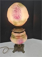 Beautiful Antique Glass Globe Lamp Electrified