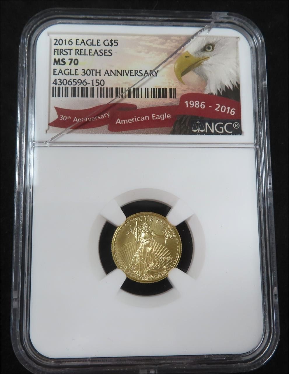 $370 NGC Guide Value: 2016 Gold $5 Eagle