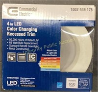 CE 4" LED Color Changing Recessed Trim Dowmlight