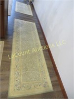 2 area runner rugs 43" x 26" & 78" x 26"