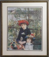 Renoir "Two Sisters on Terrace" Art Print