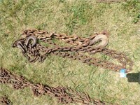 2 log chains (approx. 4' x 14')