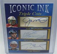 Iconic Ink Triple Cuts Joe Montana/Peyton Manning/