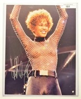 Signed Whitney Houston 8x10 Photo With COA