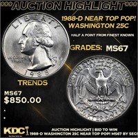 ***Auction Highlight*** 1988-d Washington Quarter