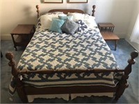 Bedding, Hand Stitched Quilt, Pillows, Etc.