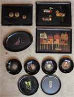 Collection of Couroc Serving Trays