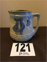 Hand Painted Pitcher 7”T