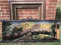 ANTIQUE PAINTING AND FRAMES