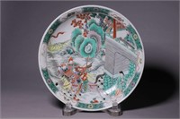 Chinese Famille Rose Porcelain Plate, Mark