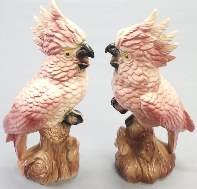 Pair Art Pottery Birds