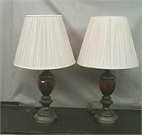 Pair Decorative Table Lamps,Approx. 30" Tall