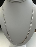 Sterling Silver Diamond Cut Cuban Link Chain