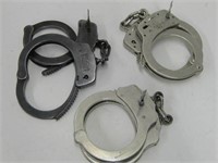 Set Of Three Handcuffs W/Keys