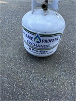 Over half full propane tank