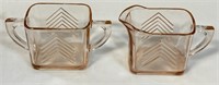 NICE SET OF 1930'S PINK DEPRESSION GLASS SET