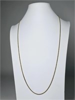 16.94 Grams 14KT Gold Victorian Rope Necklace