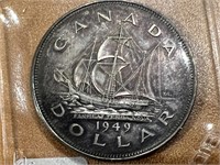 1949 NewFoundland Silver Dollar