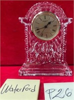 11 - WATERFORD CRYSTAL TABLE CLOCK )P26)