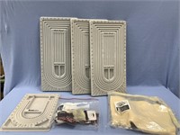 Assorted beading trays, steel cable for beading et