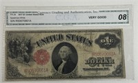 1917 $1 RED SEAL SPEELMAN - WHITE NOTE