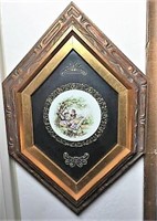 Decorative Tile in Shadow Box Frame