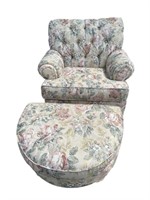 Beautiful Arm Chair w’ Ottoman