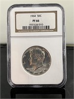 1964 Kennedy Half NGC PF 66