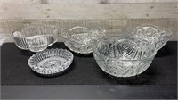 Lot Of Vintage Glass Bowls
