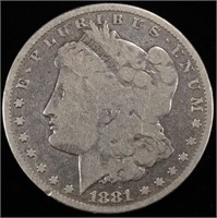 1881-CC MORGAN DOLLAR VG