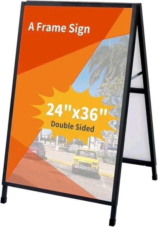 24 x 36 Inch A Frame Sign Double-Sided Folding San