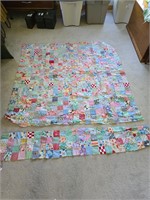Hand made quilt tops and pieces