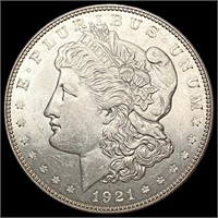 1921-D Morgan Silver Dollar CHOICE AU