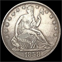 1858-O Seated Liberty Half Dollar CLOSELY