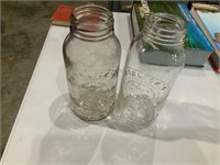 vintage Horlick's malted milk glass jars - 2