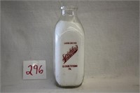 Spickler's Dairy (Etown, PA) Quart Milk Bottle