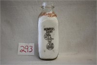 Mumper's Dairy Etown PA Quart Milk Bottle