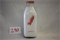 Hertzler's Dairy Etown PA Quart Milk Bottle